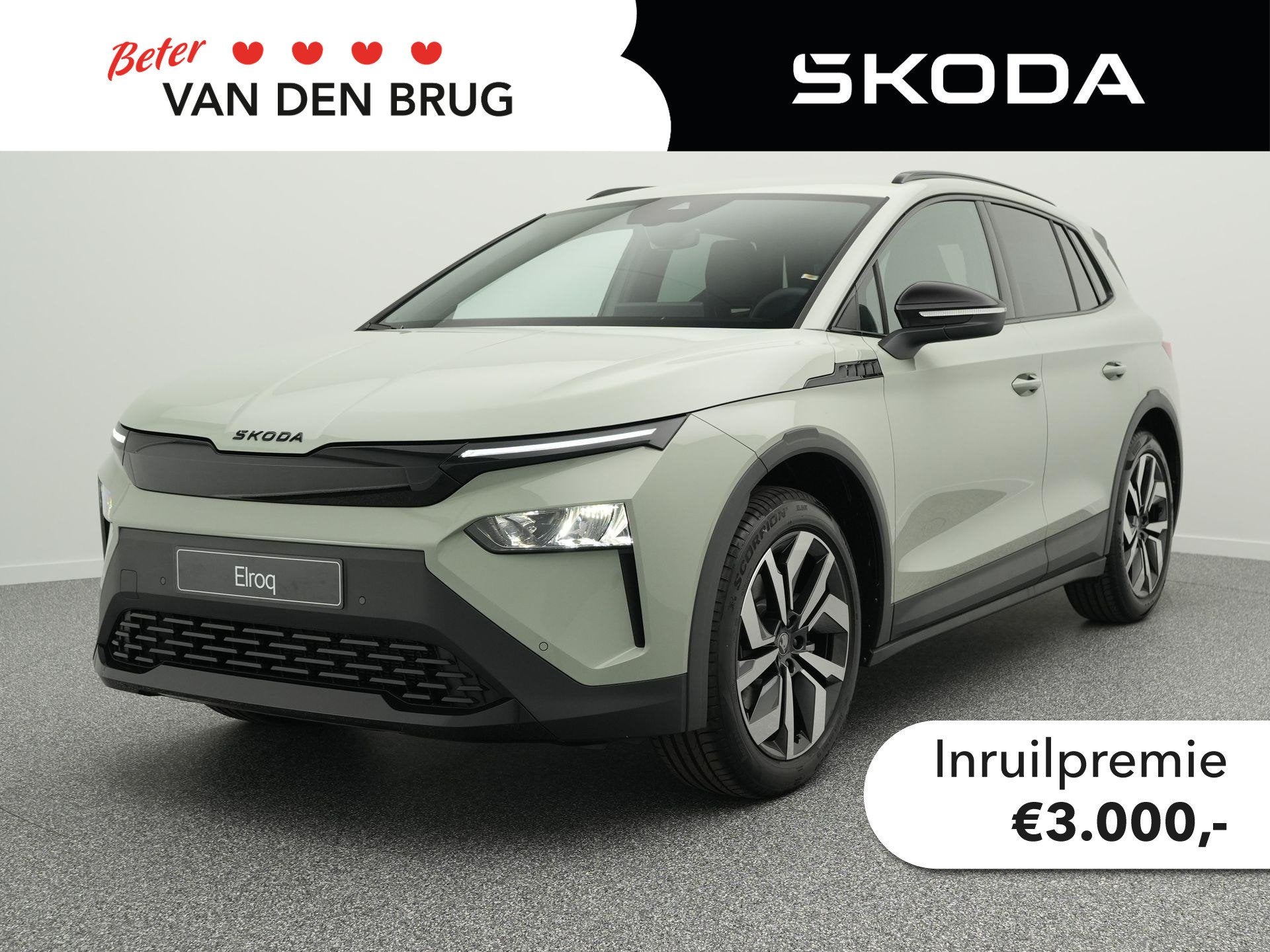 Skoda Elroq 85 Sportline | Trekhaak | Stoel -& stuurverwarmi, Automaat, Achterwielaandrijving, 1878 kg, 286 pk