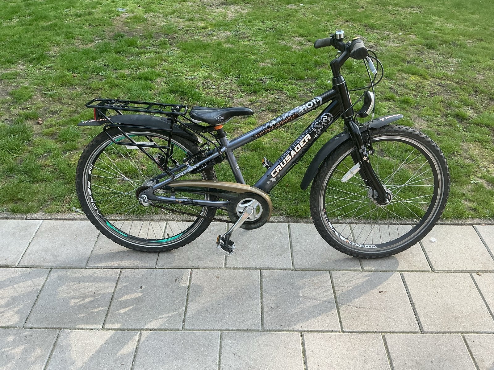 Jongensfiets 24 inch met 3 versnellingen en hand-/terugtrapr, Ophalen, Gebruikt, Terugtraprem, Versnellingen