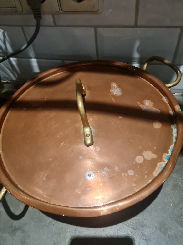 Antieke koperen pan, Antiek en Kunst, Antiek | Keukenbenodigdheden, Ophalen of Verzenden