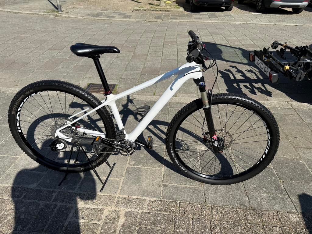 Carbon 29’er Small met RockShox Reba en Sram X9 2x10, Gebruikt, Hardtail, 45 tot 49 cm, Ophalen