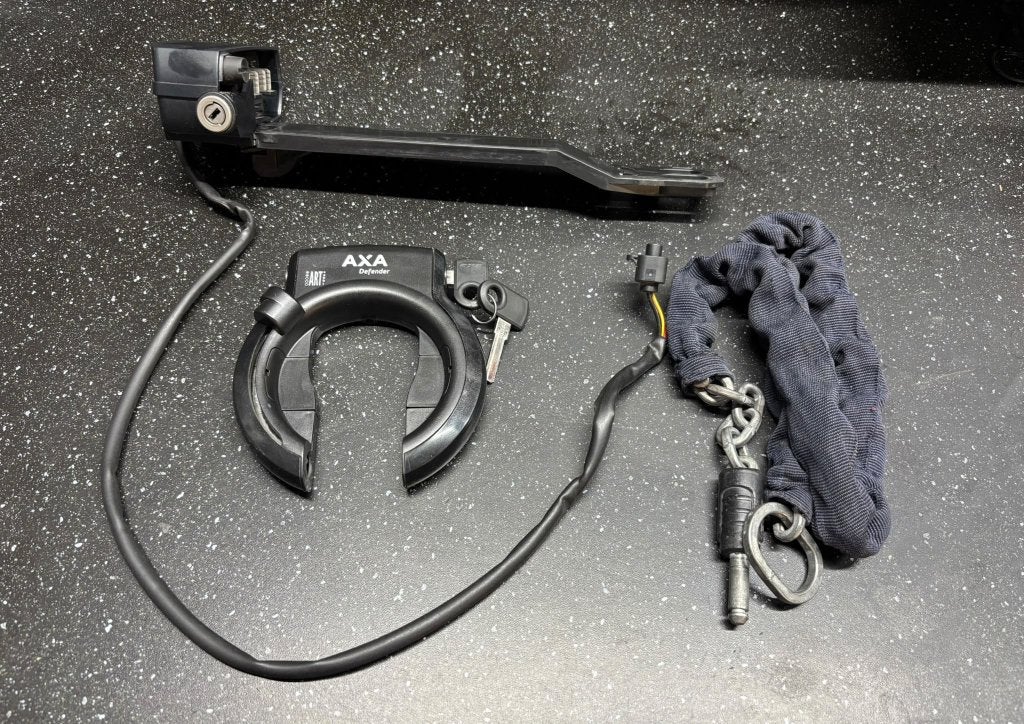 Bosch Classic docking accu slede, accu kabel en slotset, Fietsen en Brommers, Ophalen of Verzenden