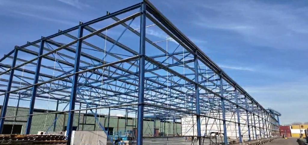 Staalconstructie bedrijfspand 2000m2, Doe-het-zelf en Verbouw, Metalen, Ophalen, Gebruikt