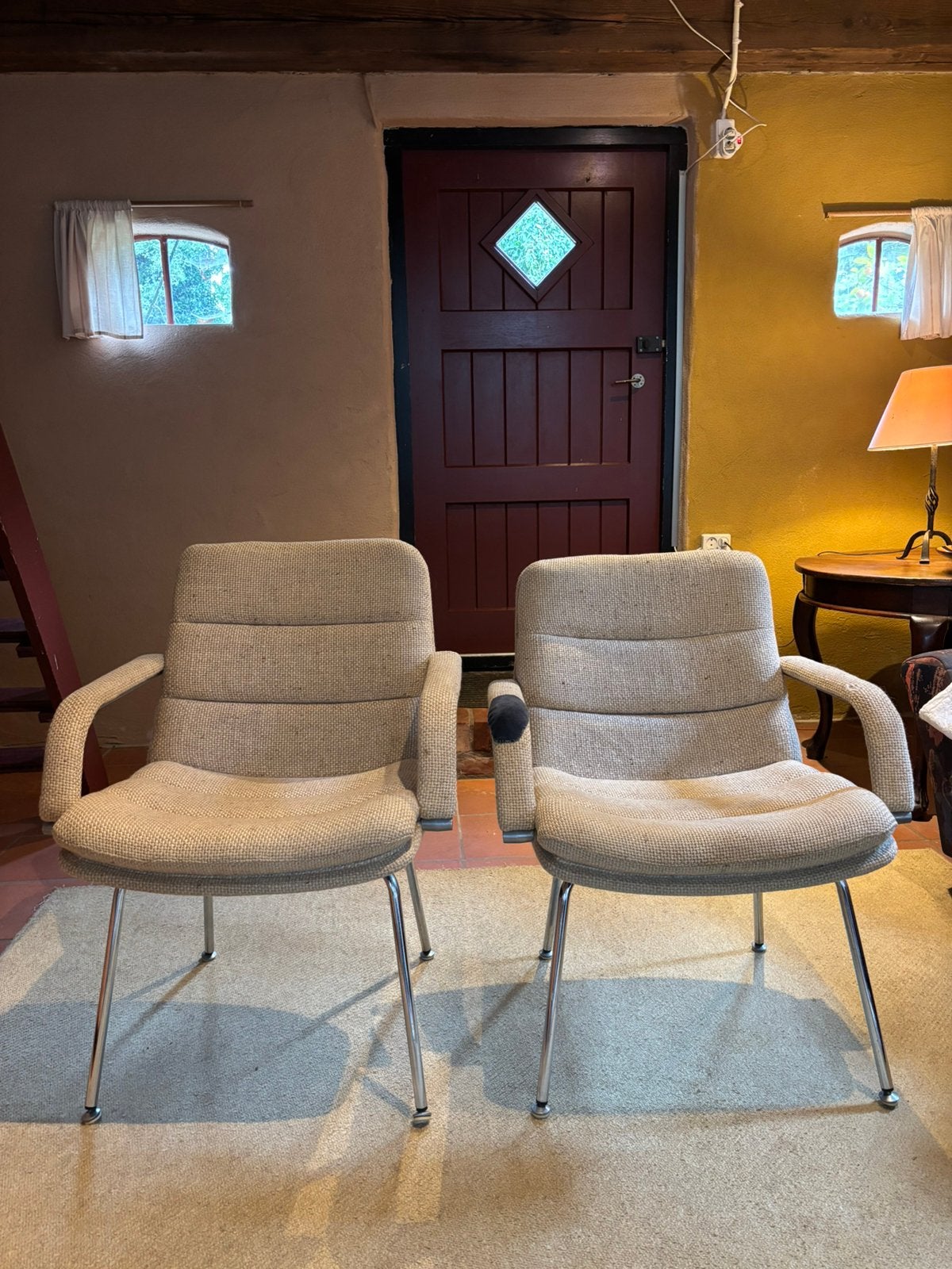 Twee artifort stoeltjes, Ophalen, Gebruikt, Minder dan 75 cm, Vintage
