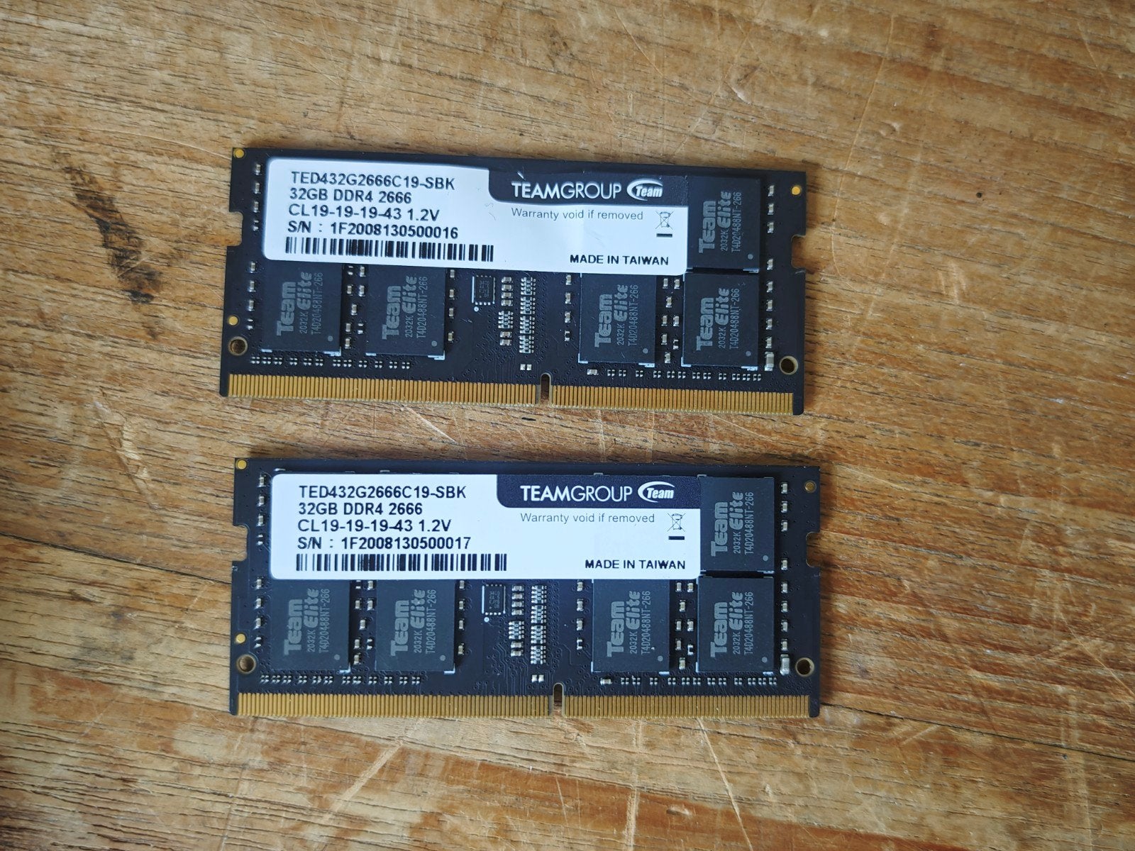 2x 32GB 64GB Totaal DDR4 Sodimm 2666 MHz RAM voor laptop, Gebruikt, 32 GB, DDR4, Ophalen of Verzenden
