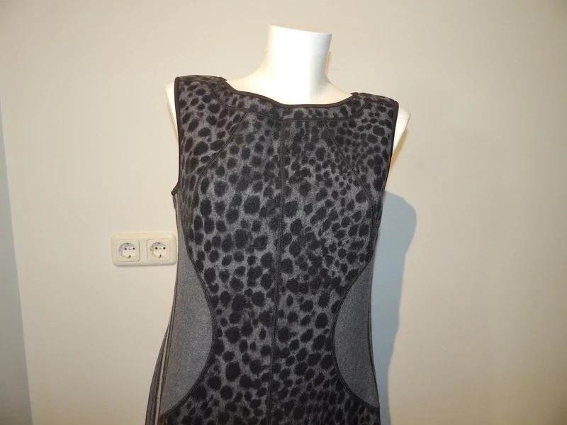 Marccain schuurwollen jurk animal print rits rug N4 40, Maat 38/40 (M), Verzenden, Zo goed als nieuw, Knielengte