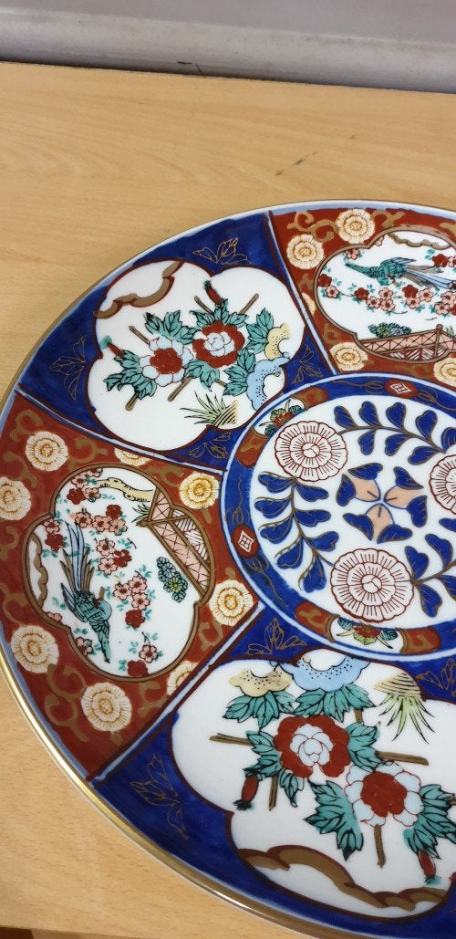 wandbord imari gold  groot, Huis en Inrichting, Woonaccessoires | Schilderijen, Tekeningen en Foto's, Ophalen of Verzenden, 'T Olde Gre-j