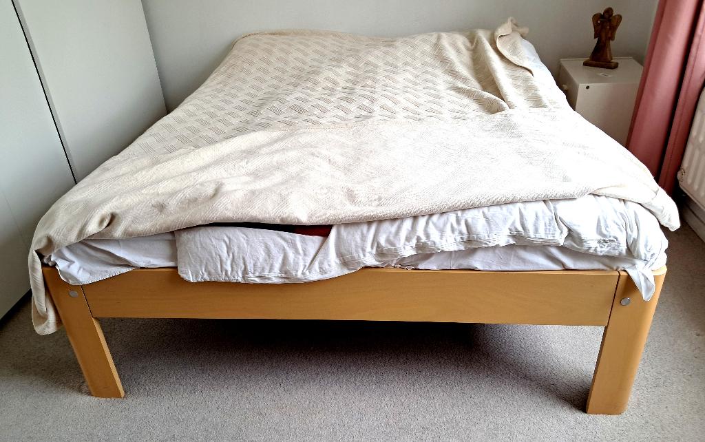 Tweepersoonsbed, Ophalen, Gebruikt, Tweepersoons, 160 cm