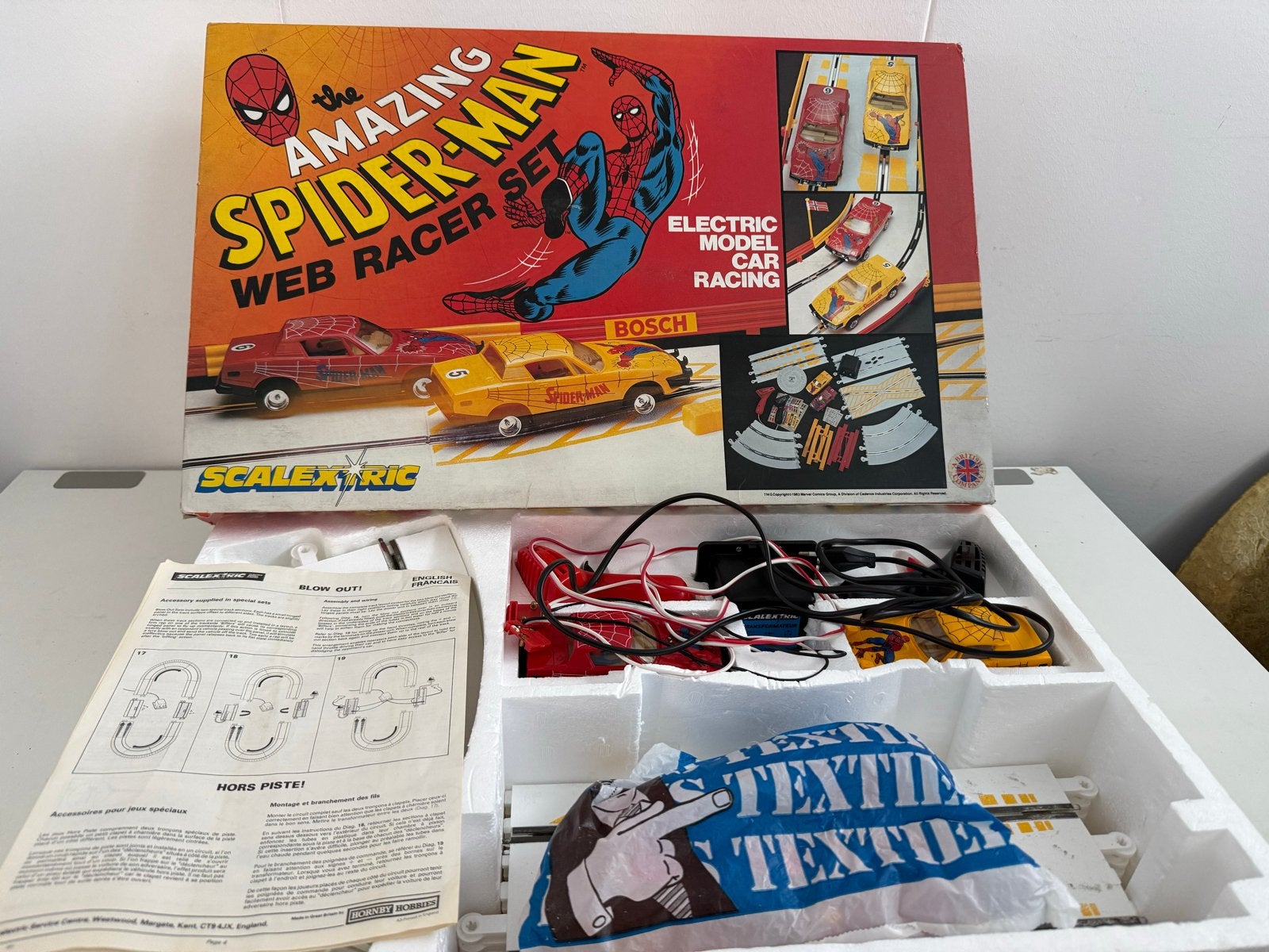 Vintage Scalextric The Amazing Spider-Man Web Racer Set, Ophalen of Verzenden