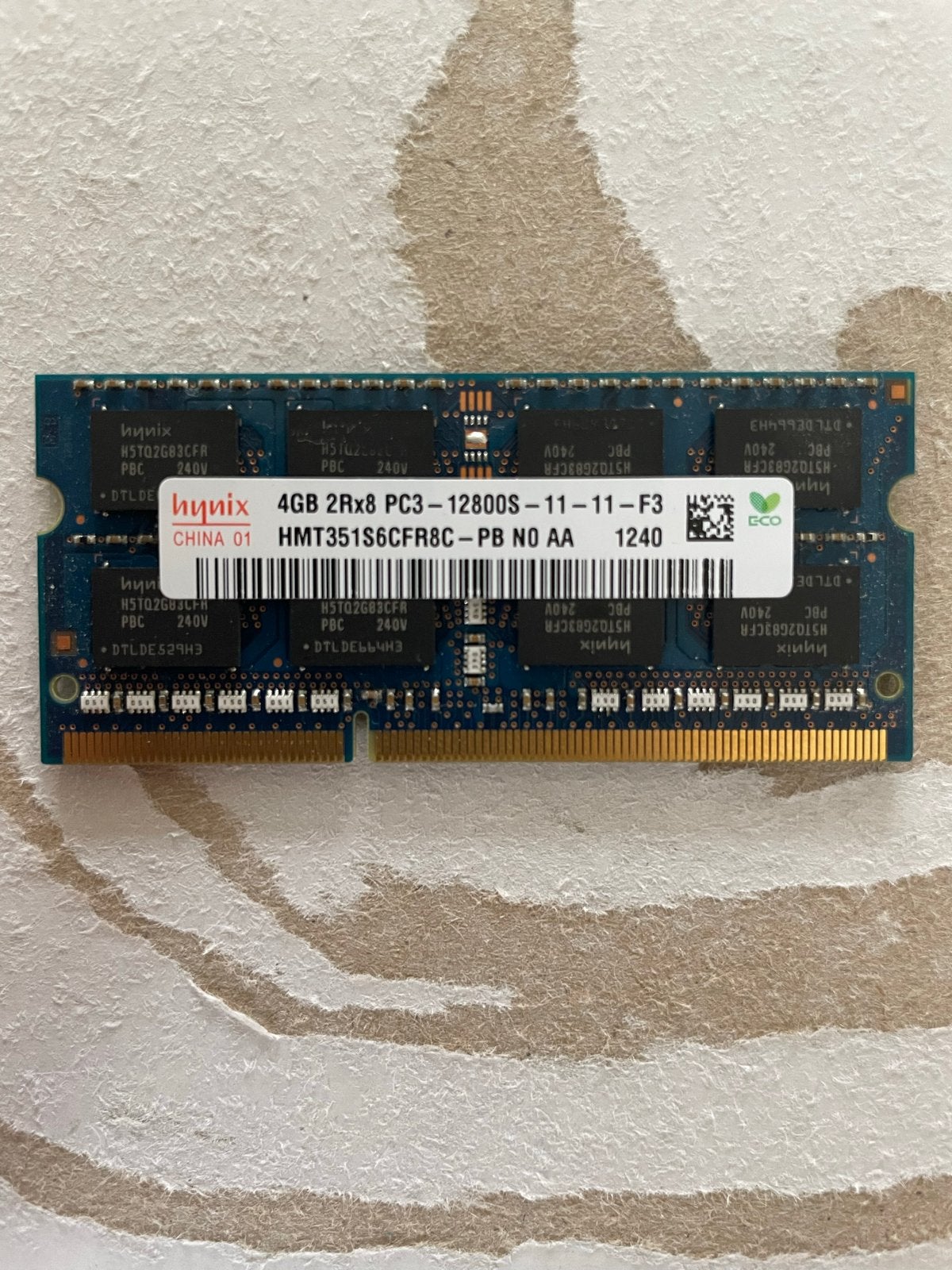 Hynix 4GB DDR3 Geheugenkaart (HMT351S6CFR8C), Gebruikt, DDR3, Ophalen of Verzenden, Laptop