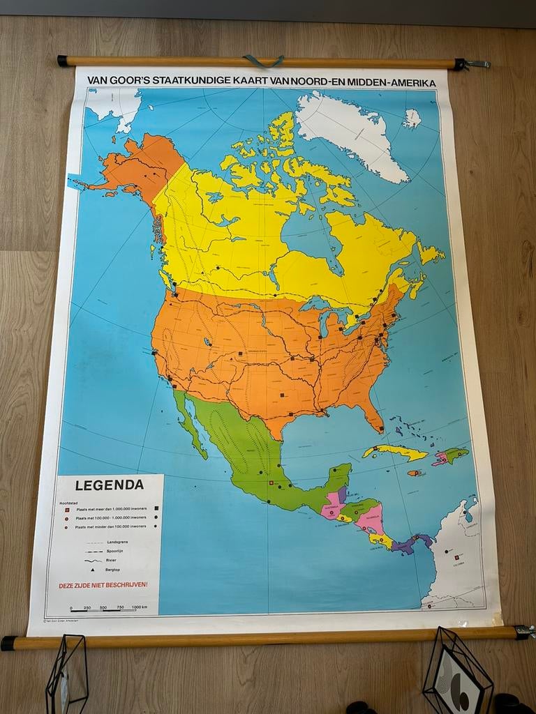 Schoolplaat Noord-Midden Amerika, Ophalen, Aardrijkskunde