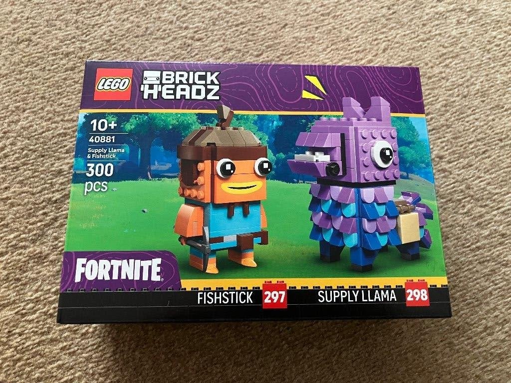LEGO 40881 BrickHeadz Fortnite Fishstick Supply Llama, BrickHeadz, Lego, Ophalen of Verzenden, Complete set