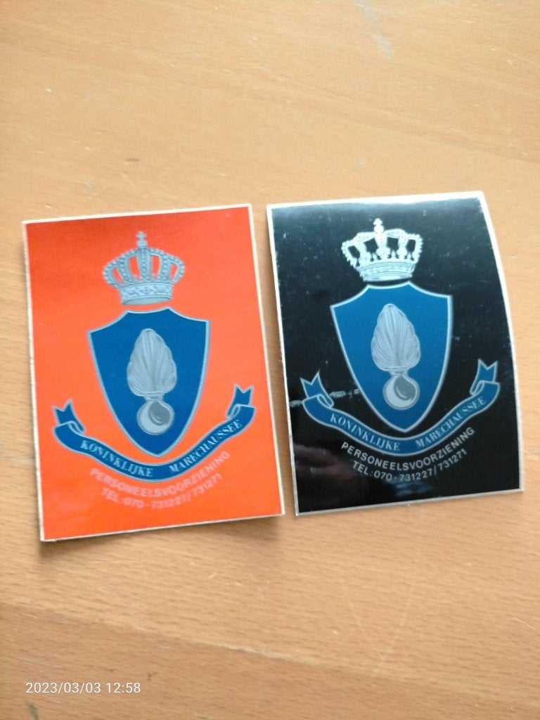 Stickers Marechaussee, Verzamelen, Ophalen of Verzenden, Zo goed als nieuw, Bedrijf of Vereniging