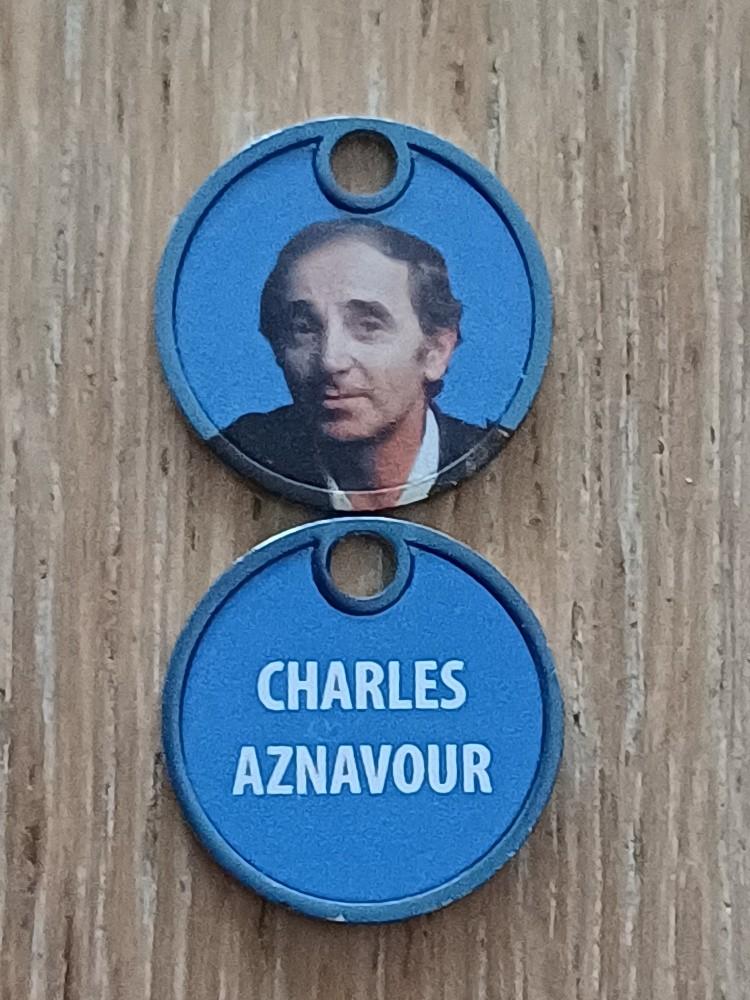 winkelwagenmuntje Charles Aznavour winkelwagenmunt, Verzamelen, Ophalen of Verzenden