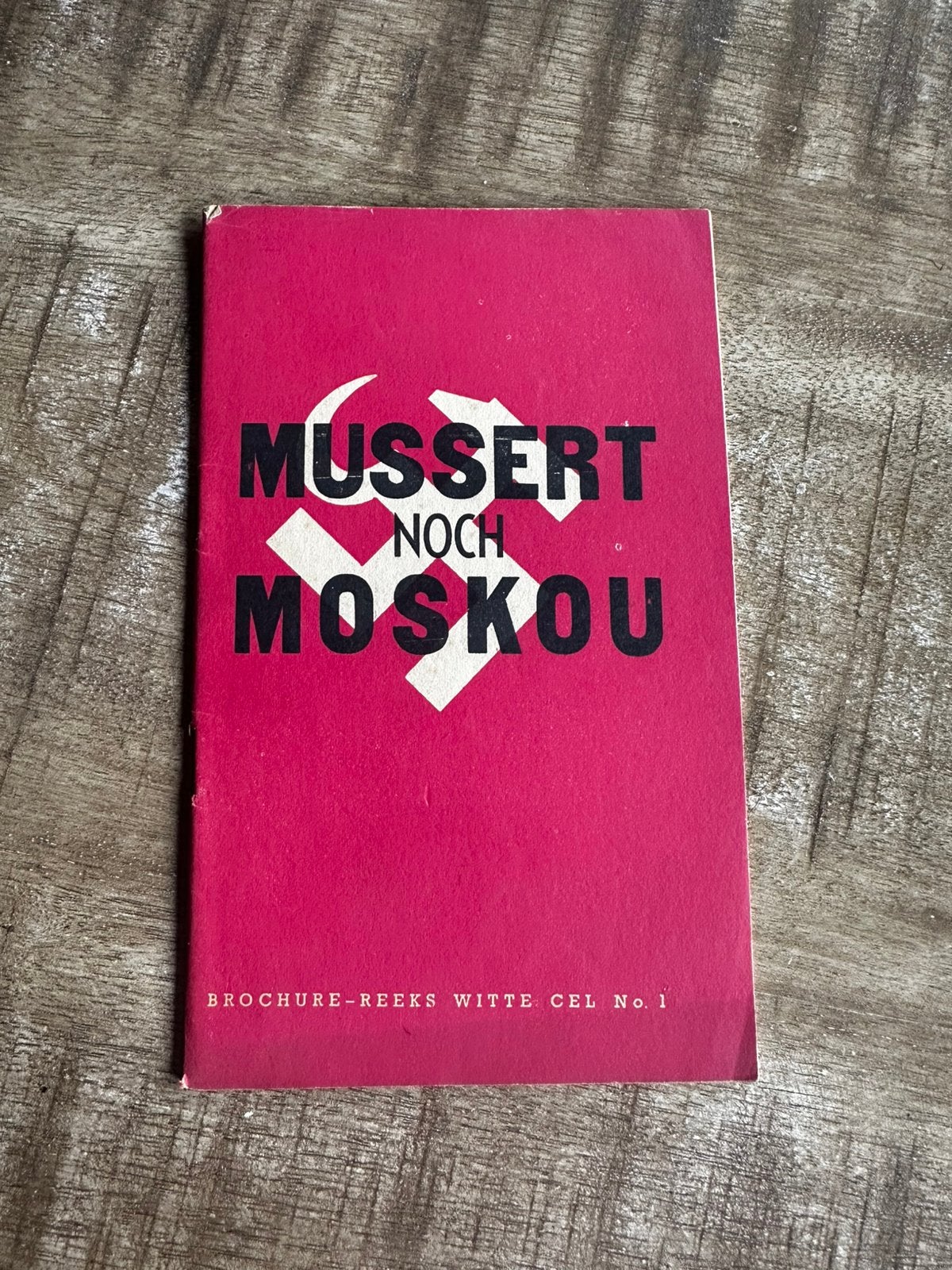 Mussert noch Moskou Brochure, Verzamelen, Ophalen of Verzenden, Zo goed als nieuw, Boek, Tijdschrift of Artikel