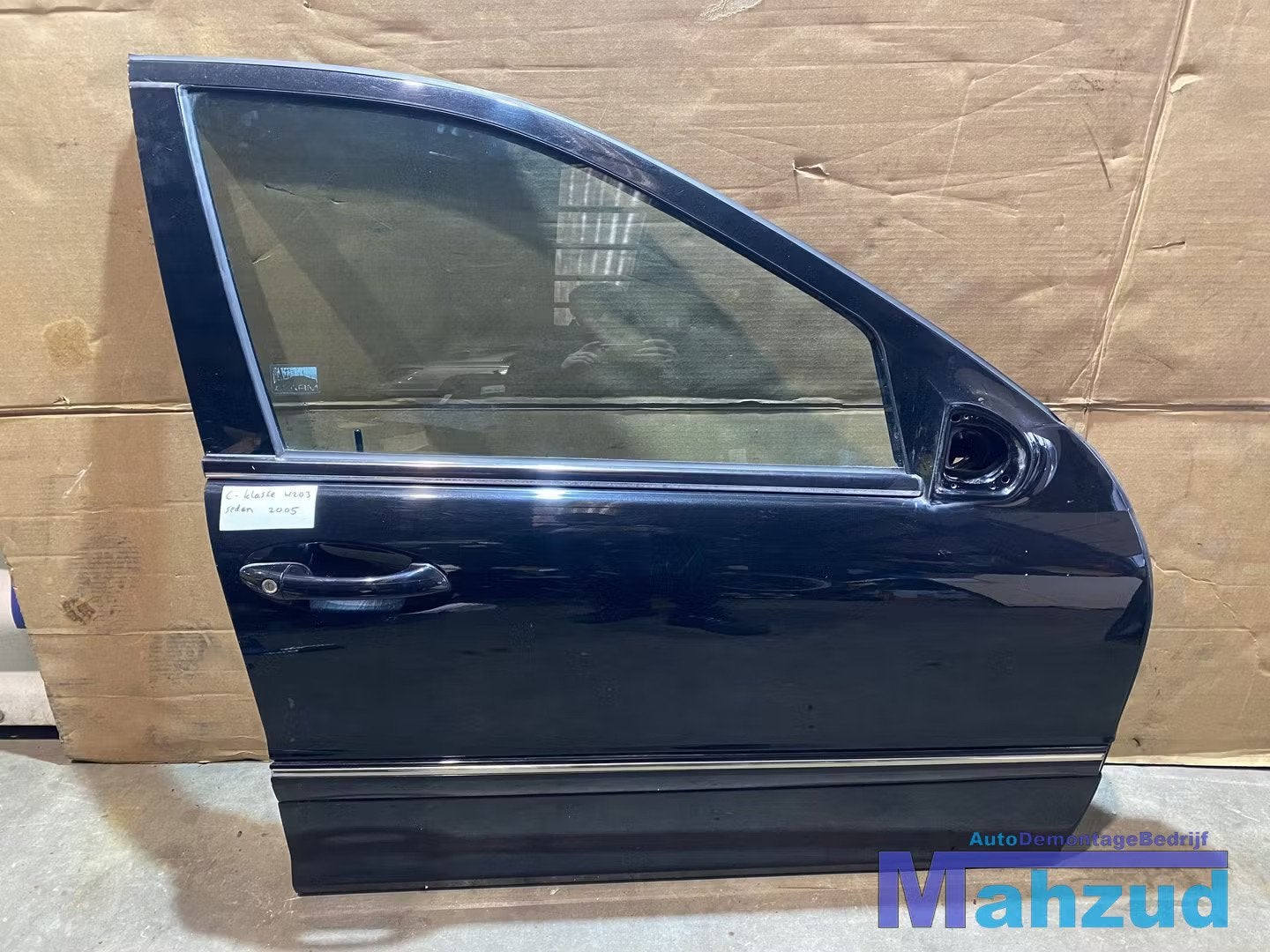 MERCEDES C-KLASSE W203 Zwart Rechts voor deur portier 2000-2, Auto-onderdelen, Gebruikt, Mercedes-Benz AG, Deur, Mercedes-Benz