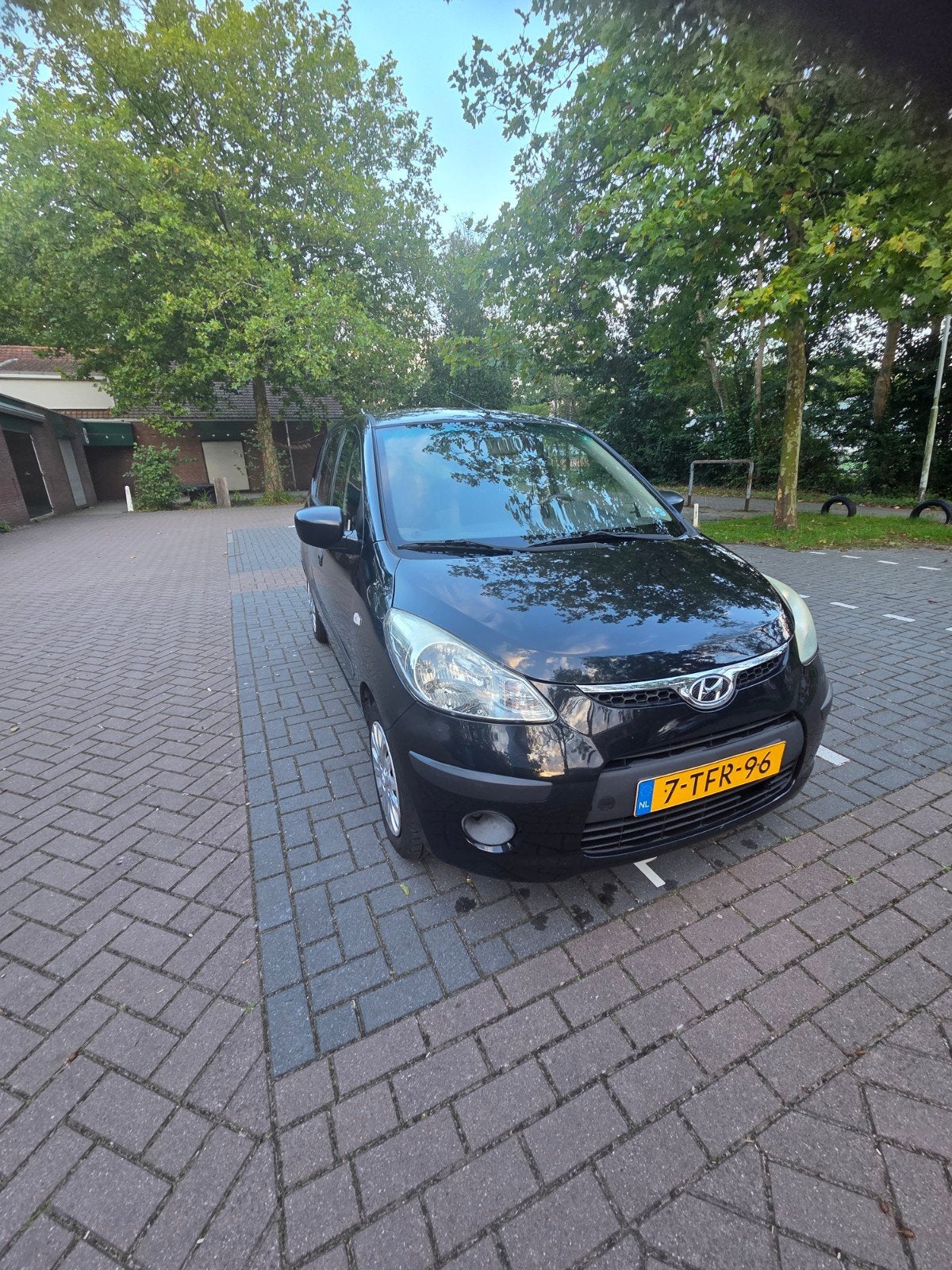 Hyundai i10 1.1 I 5DR 2010 Zwart, Voorwielaandrijving, 31 €/maand, 4 cilinders, 400 kg