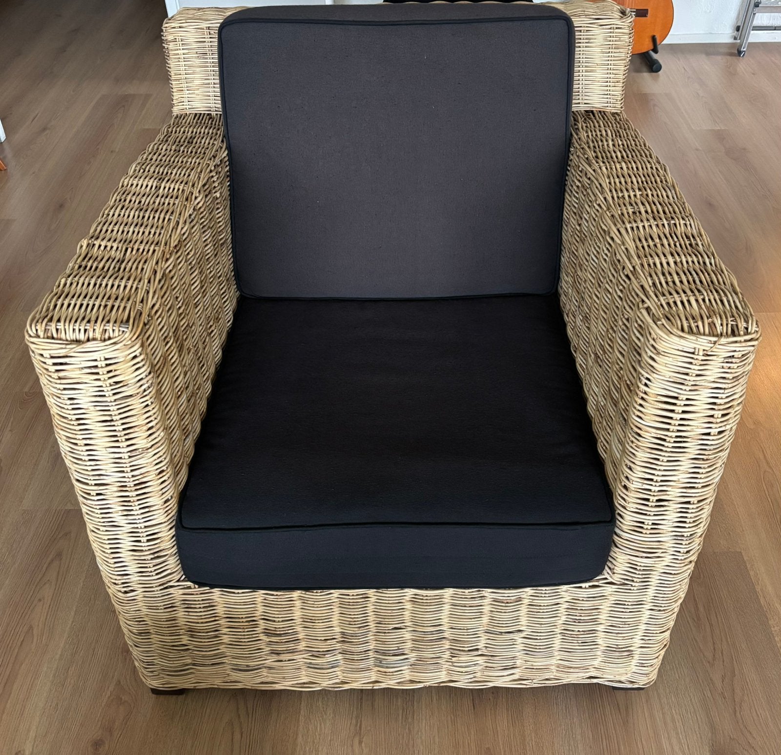 Fauteuil/Rotan, Huis en Inrichting, Fauteuils, Ophalen, Gebruikt, 75 tot 100 cm, Riet of Rotan