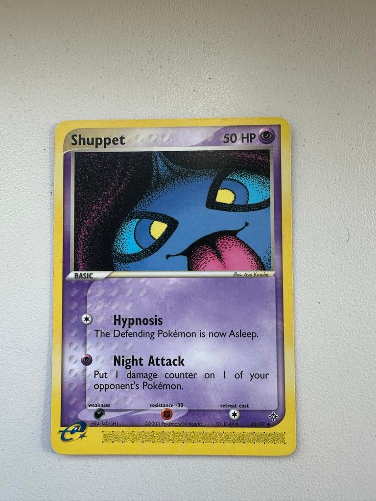Shuppet 43/97 ex Dragon, Hobby en Vrije tijd, Verzamelkaartspellen | Pokémon, Gebruikt, Losse kaart, Ophalen of Verzenden