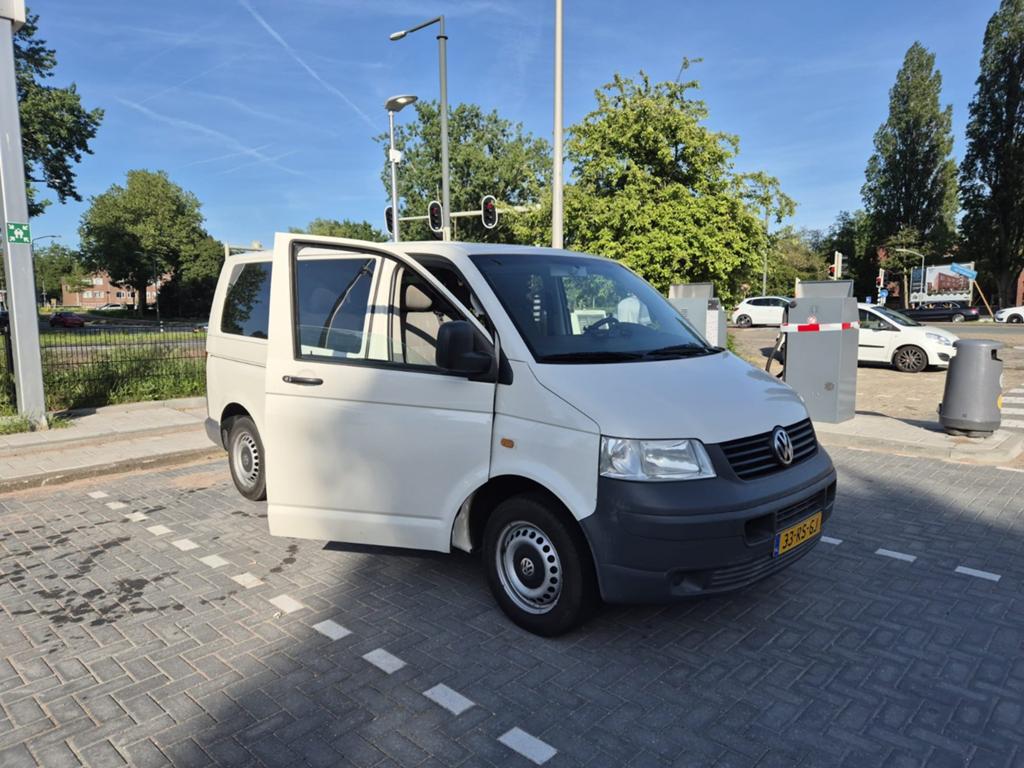 Volkswagen Transporter 1.9 Kombi TDI 63KW 2005 Wit, Auto's, Stof, Wit, Origineel Nederlands, Particulier
