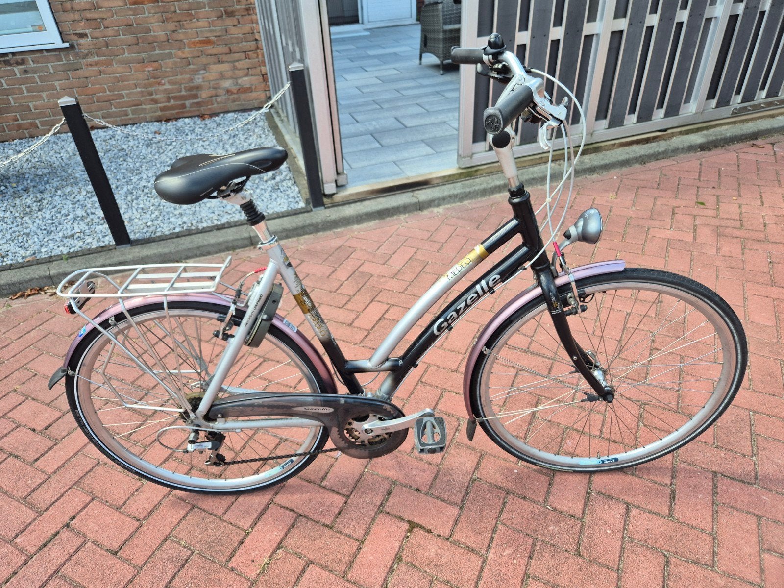 Damesfiets gazelle medeo, Ophalen, Gebruikt, Versnellingen, 57 tot 61 cm