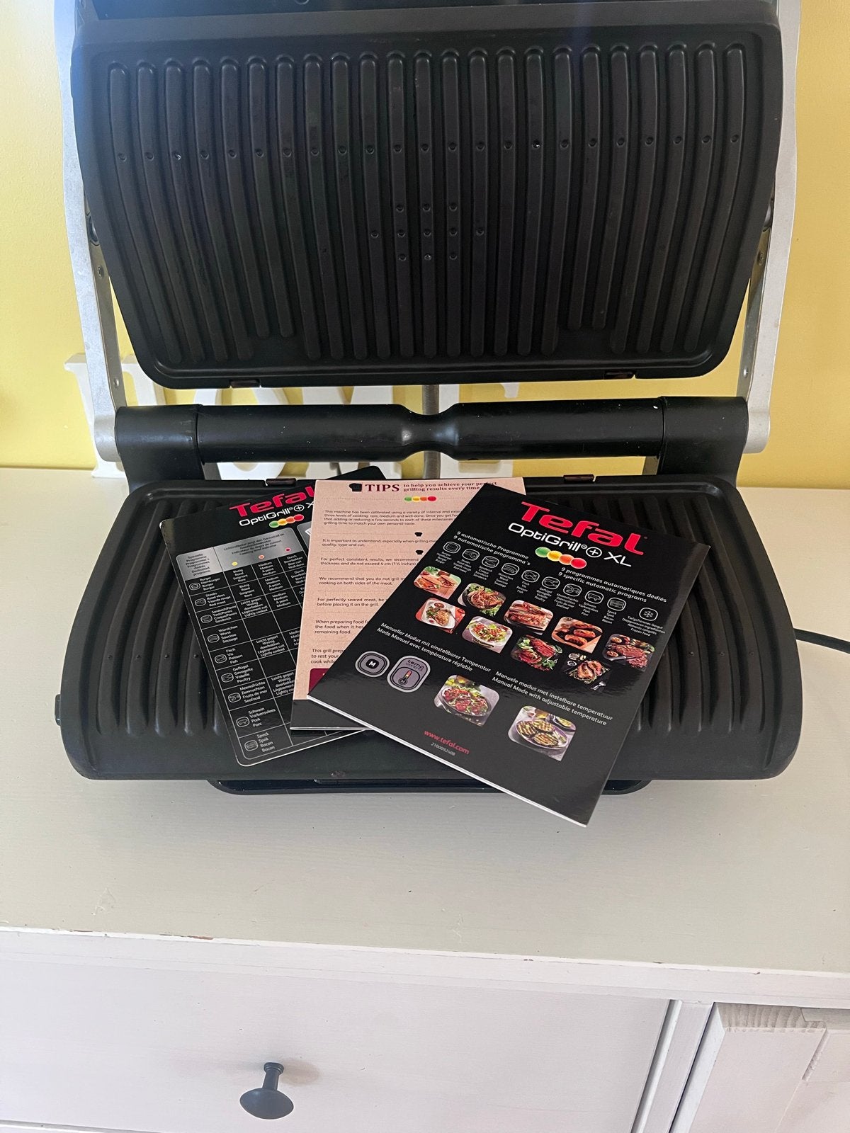 Tefal OptiGrill XL Contactgrill - zeer nette staat, Witgoed en Apparatuur, Ophalen, Zo goed als nieuw, Tafelgrill