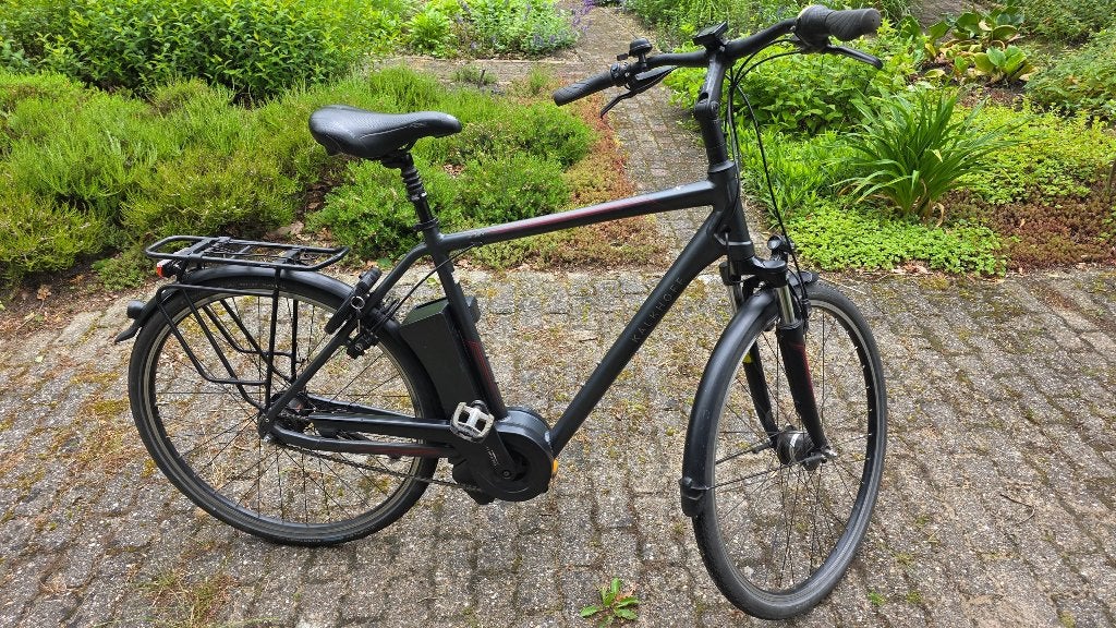 Elektrische herenfiets Kalkhoff, Gebruikt, 50 km per accu of meer, 55 tot 59 cm, Ophalen