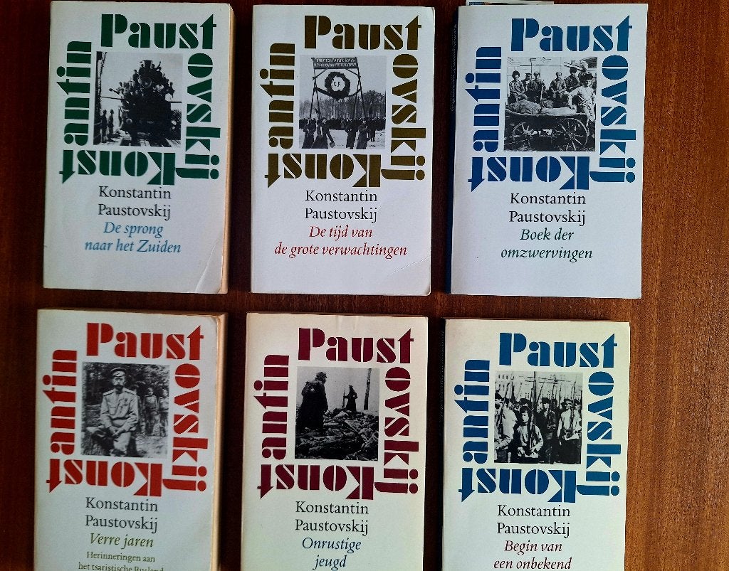 Complete autobiografie van Konstantin Paustovskij 6 delen, Ophalen of Verzenden, Zo goed als nieuw, Nederland