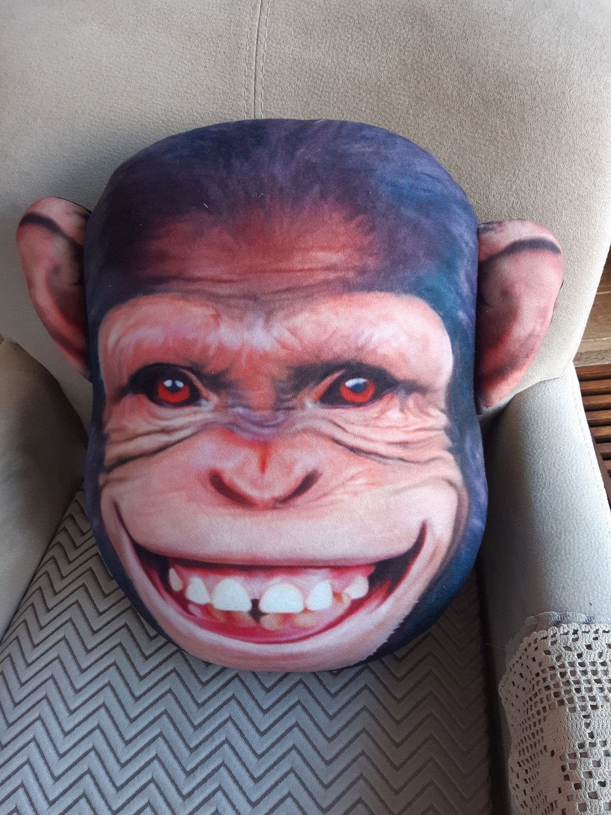 AAP KUSSEN 45 x 38, Ophalen of Verzenden, Zo goed als nieuw, Overige typen