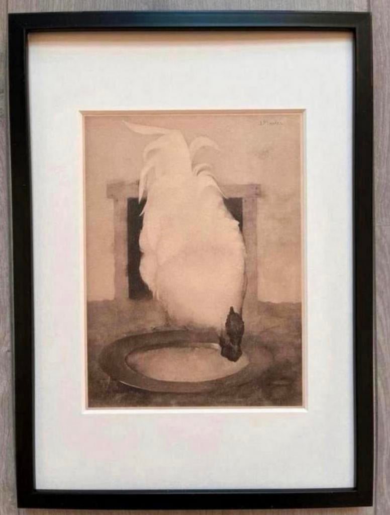 Jan Mankes 1889-1920 / Heliogravure Wyandotte Haan 1923, Antiek en Kunst, Kunst | Etsen en Gravures, Ophalen