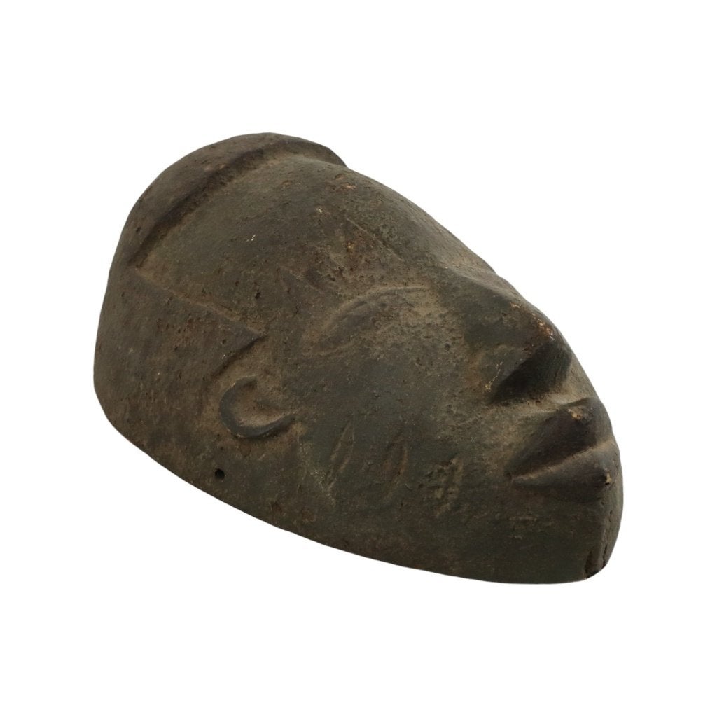 Vintage Afrikaans Masker Hout Tribale Kunst Handgemaakt 38cm, Overige onderwerpen, Houtsnijwerk, Brutalistisch, Ophalen of Verzenden