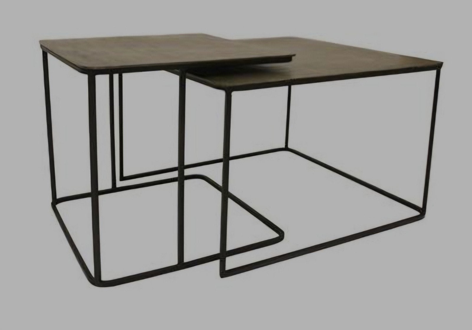 HK Living salontafels, Ophalen, Minder dan 50 cm, 50 tot 100 cm, Vierkant