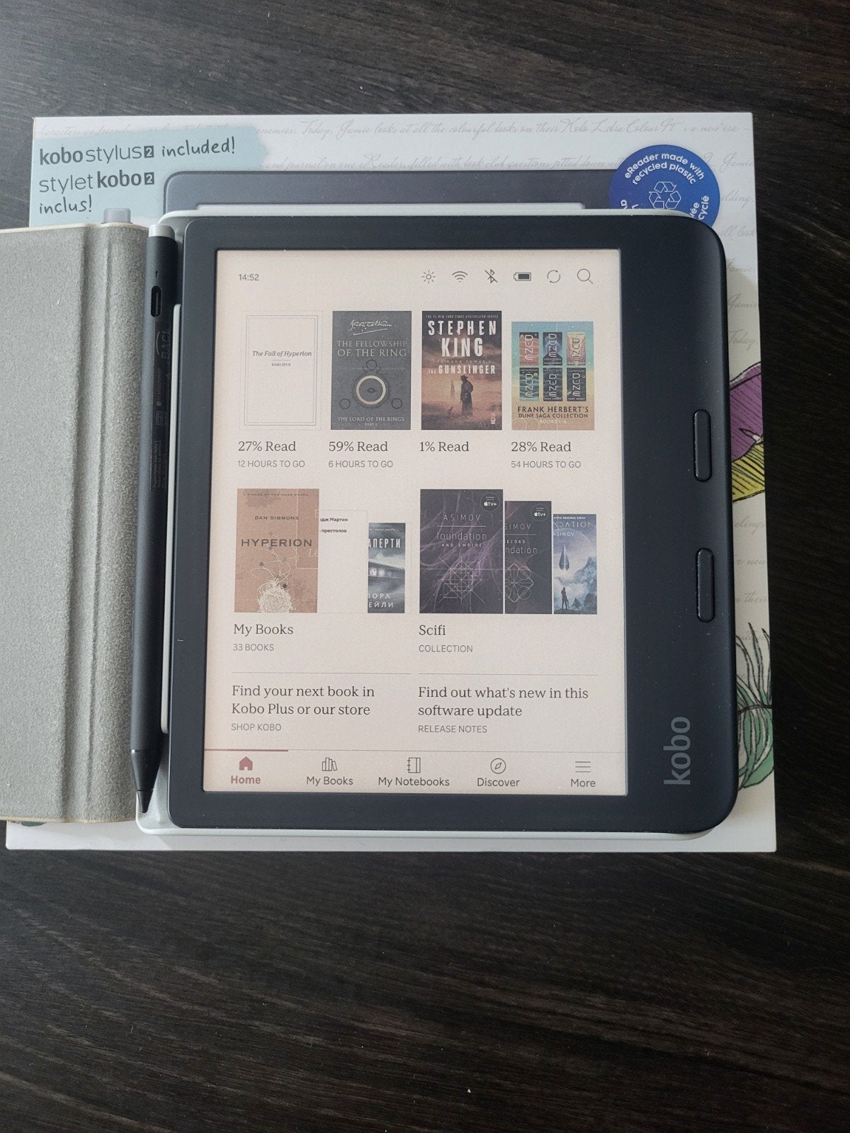 Kobo Libra Colour Stylus Bundel 7 inch (Warranty), Computers en Software, E-readers, Ophalen, Zo goed als nieuw, 7 inch, Kobo