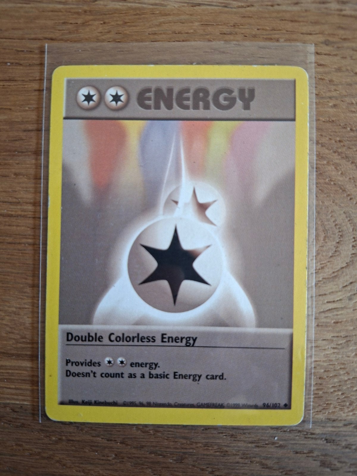 Pokemon Double Colorless Energy 96/102 base set, Ophalen of Verzenden, Zo goed als nieuw