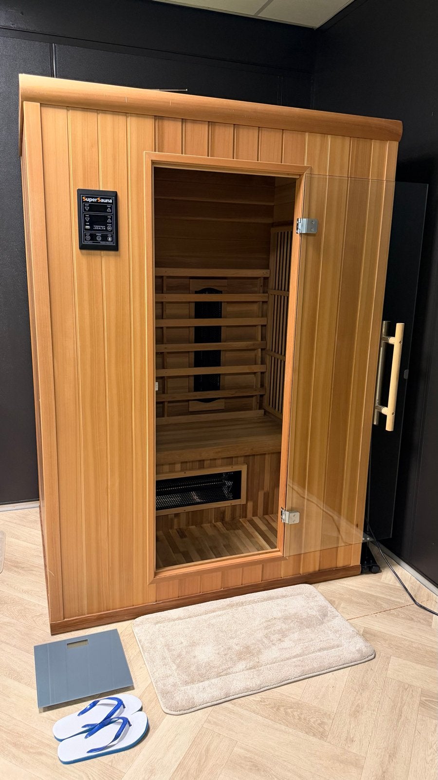 SuperSauna Infrarood Sauna 135 Fysio - Zo goed als nieuw, Ophalen, Zo goed als nieuw, Infrarood, Complete sauna