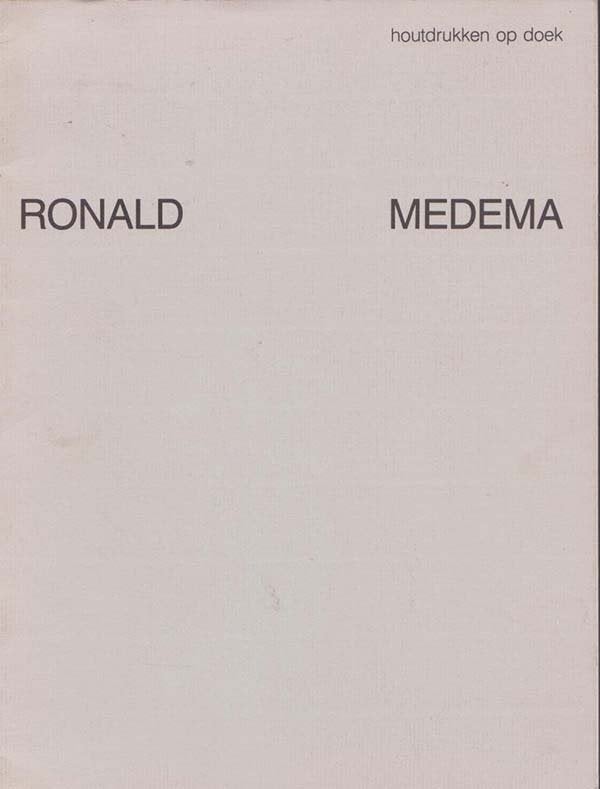 Kramer - Ronald Medema - Houtdrukken op doek, Ophalen of Verzenden, Gelezen, Overige onderwerpen