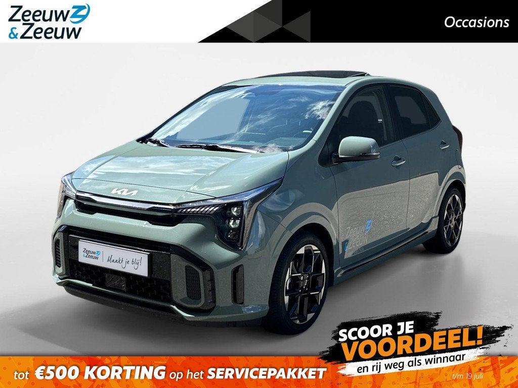 Kia Picanto 1.0 GDi GT-Line Automaat | Schuif/kanteldak | St, Auto's, Kia, Bedrijf, Te koop, Picanto, ABS, Achteruitrijcamera