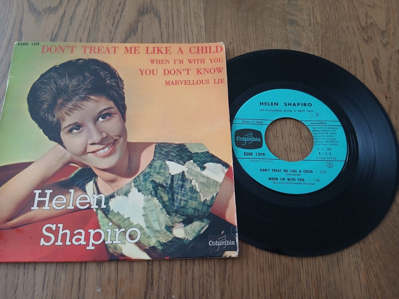 VINYL EP     HELEN SHAPIRO   1961, Cd's en Dvd's, Vinyl Singles, Verzenden, Zo goed als nieuw, EP, Pop