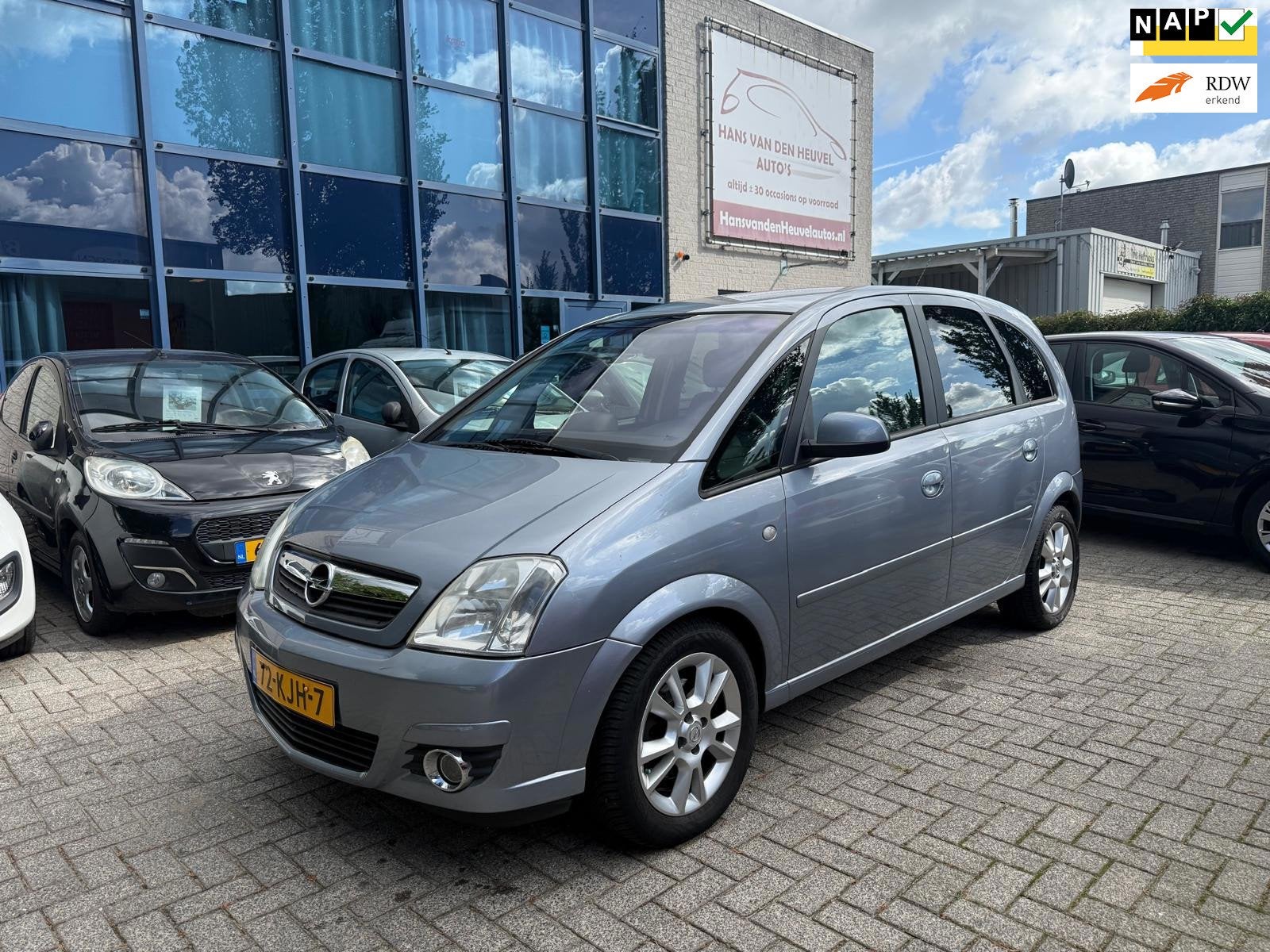 Opel Meriva 1.6-16V Cosmo AUTOMAAT, Trekhaak, Airco, APK 08/, Auto's, 15 km/l, Gebruikt, 4 cilinders, Leder en Stof