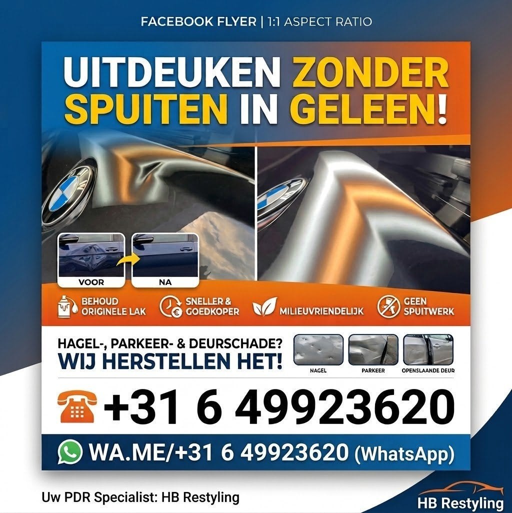uitdeuken zonder spuiten, Ophalen