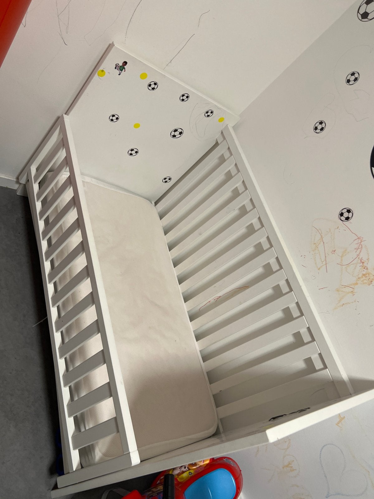 Mooi kinderbed inclusief matras, Ophalen, Gebruikt, 70 tot 85 cm, Matras