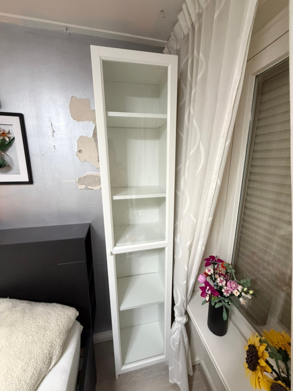 Billy boekenkast met deur moet snel weg!, Huis en Inrichting, Ophalen, Minder dan 50 cm, Gebruikt, 150 tot 200 cm