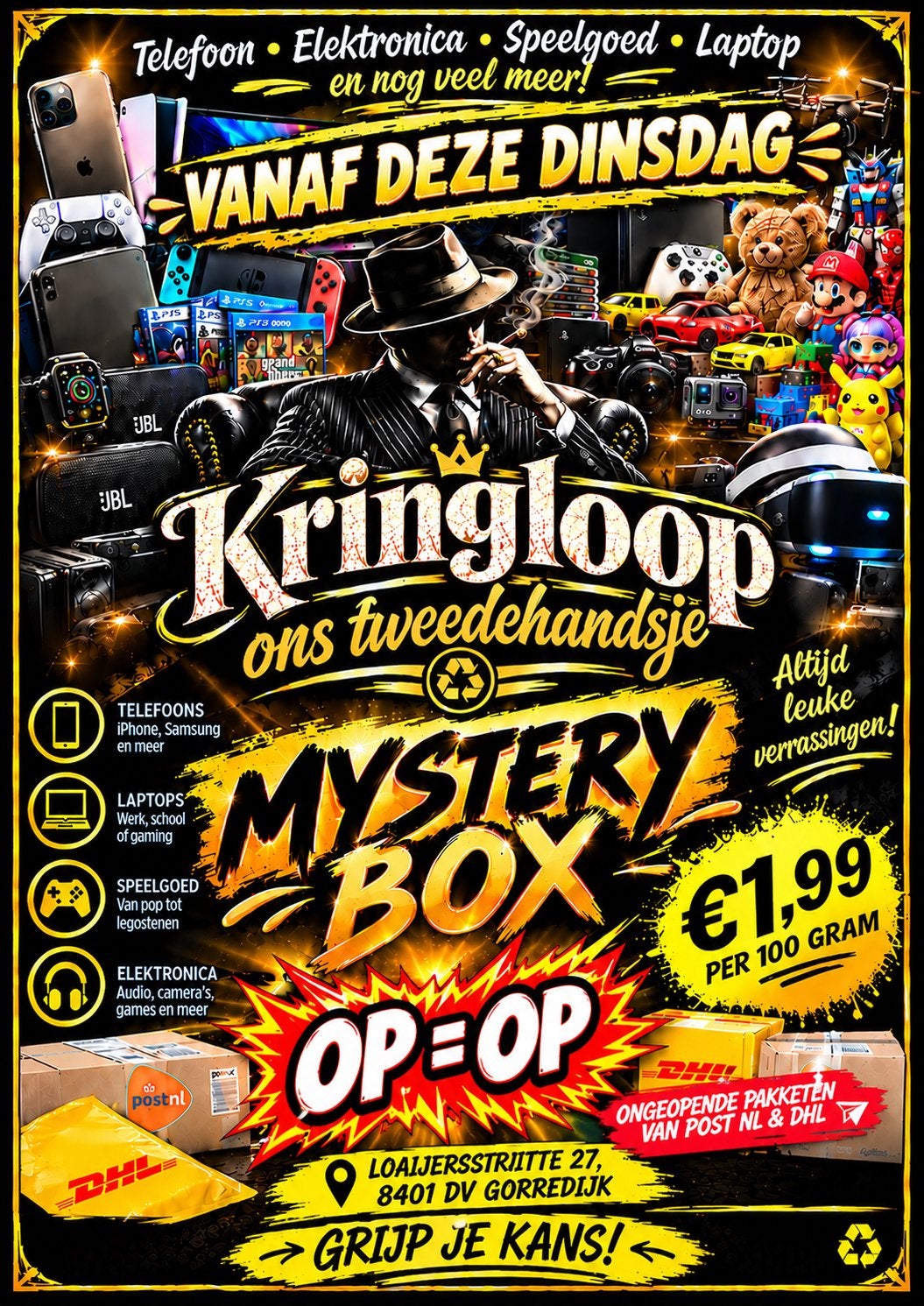 Kringloop ons tweedehandsje - MYSTERY BOX, Ophalen, Nieuw