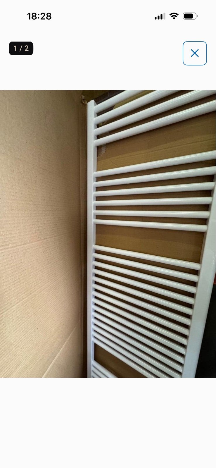 Witte handdoekradiator voor badkamer, Thermic, Radiator, Ophalen of Verzenden, 60 tot 150 cm, 80 cm of meer