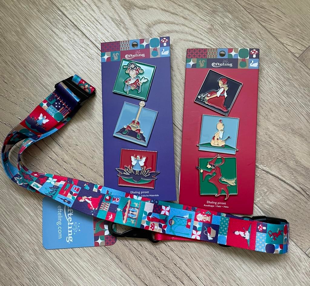 (Nieuw) Efteling Pins met Keycord, Ophalen of Verzenden, Nieuw