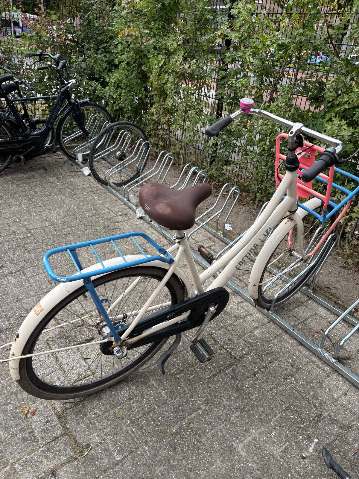 Cortina fiets met voordrager en bagagedrager, Terugtraprem, Gebruikt, 50 tot 53 cm, Ophalen