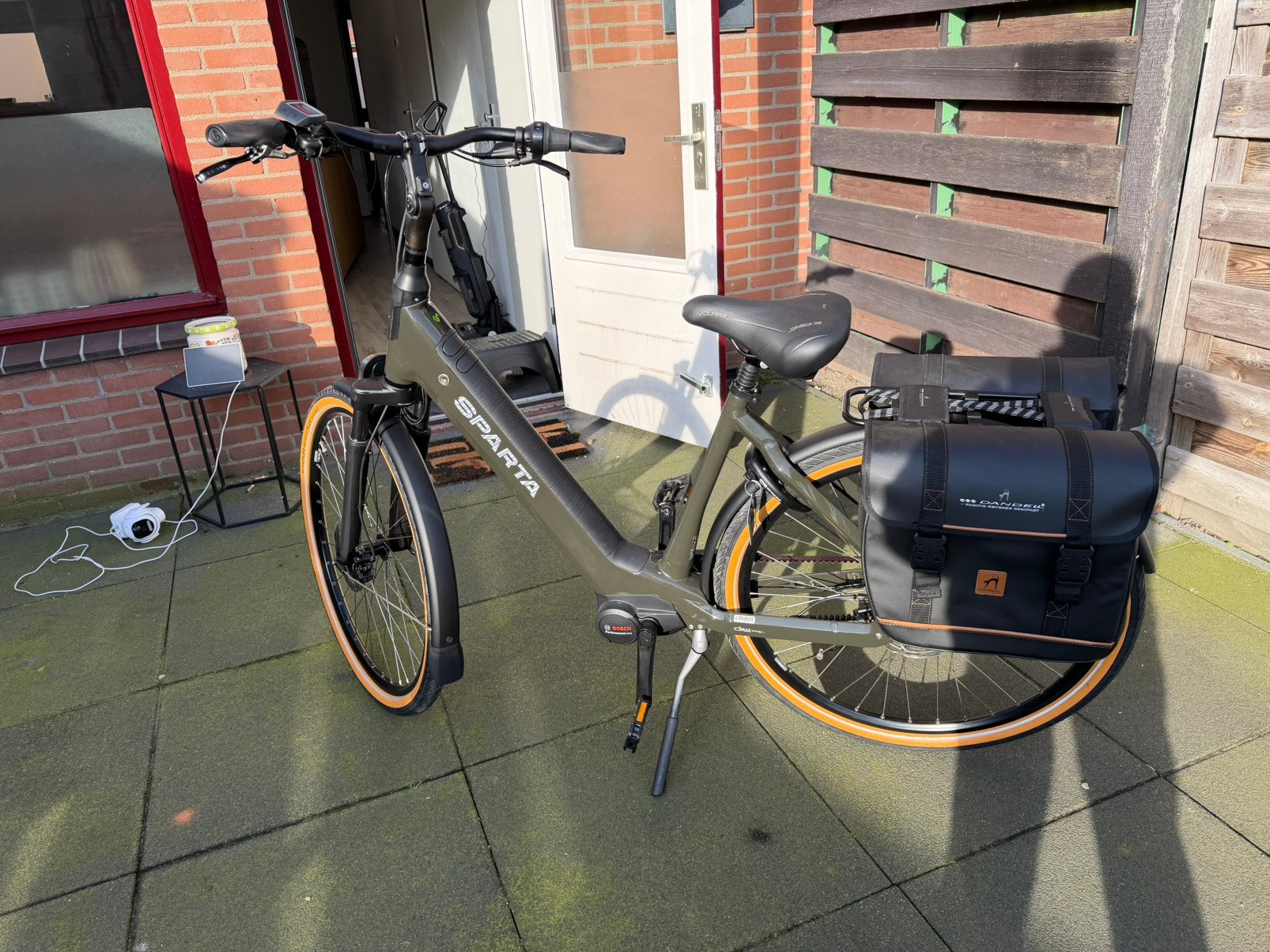 Sparta D olive green elektrische fiets, Fietsen en Brommers, Ophalen, Sparta, Zo goed als nieuw, 51 tot 55 cm