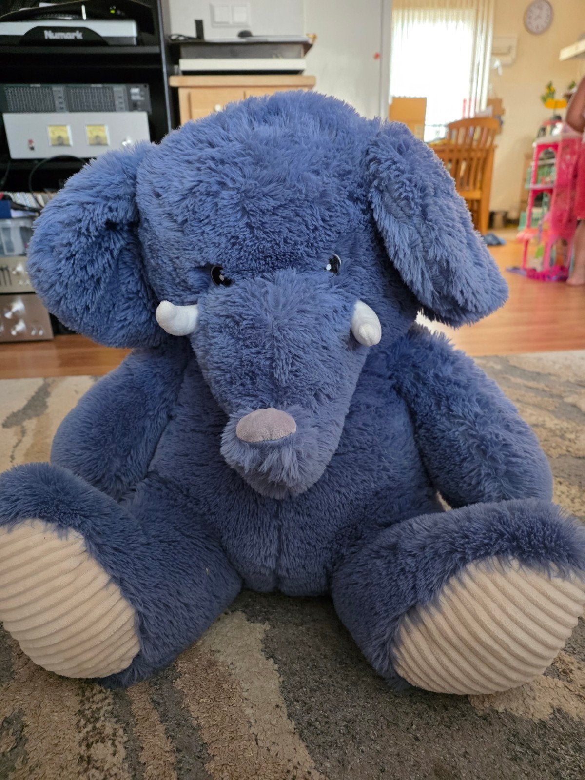 Grote blauwe olifant knuffel - 50cm hoog, Ophalen, Overige merken, Overige karakters, Blauw