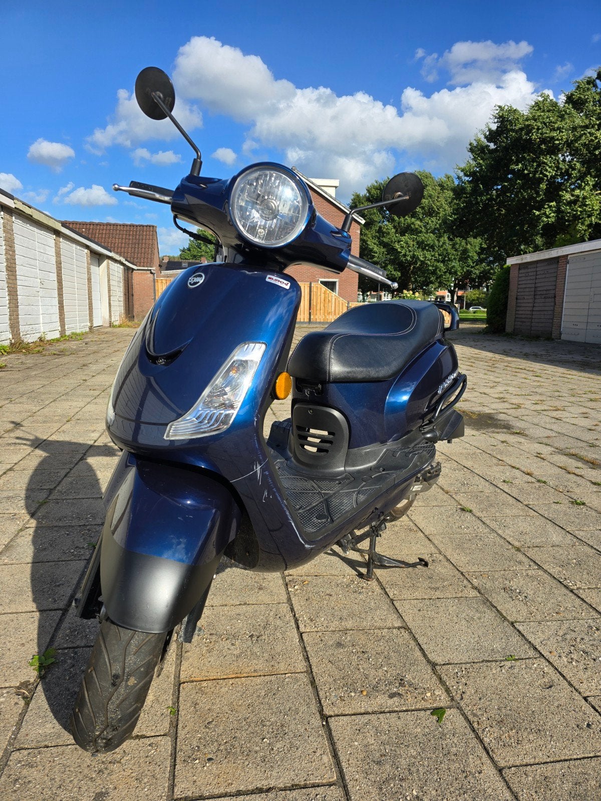 SYM Fiddle II 50S | 2020 | 8.375 km | Blauw, Ophalen, Gebruikt, Maximaal 45 km/u, Benzine
