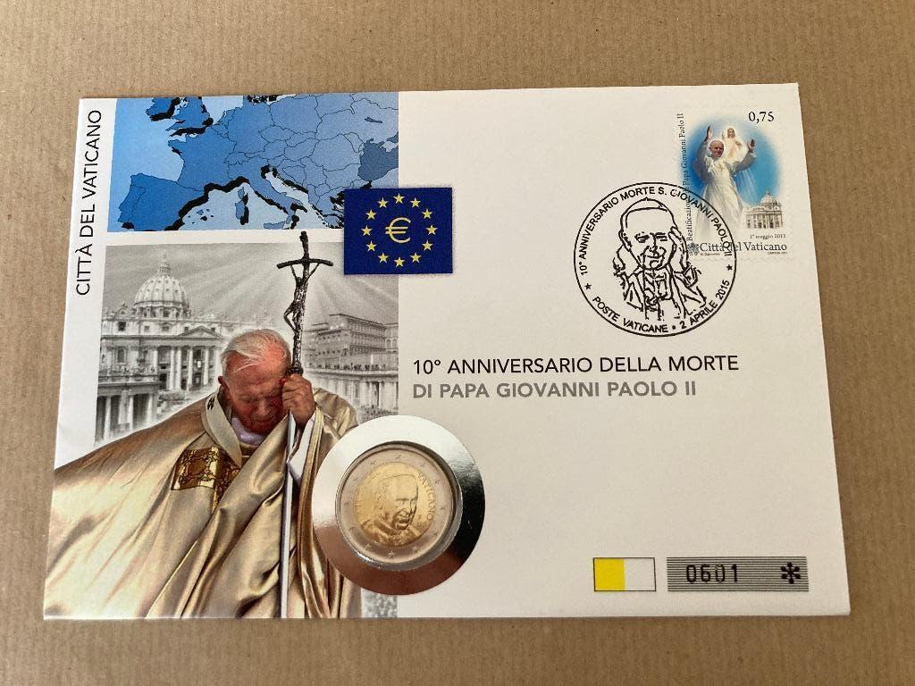 € 2  Numisbrief. Vaticaan. 2015., Ophalen, Vaticaanstad, 2 euro, Losse munt
