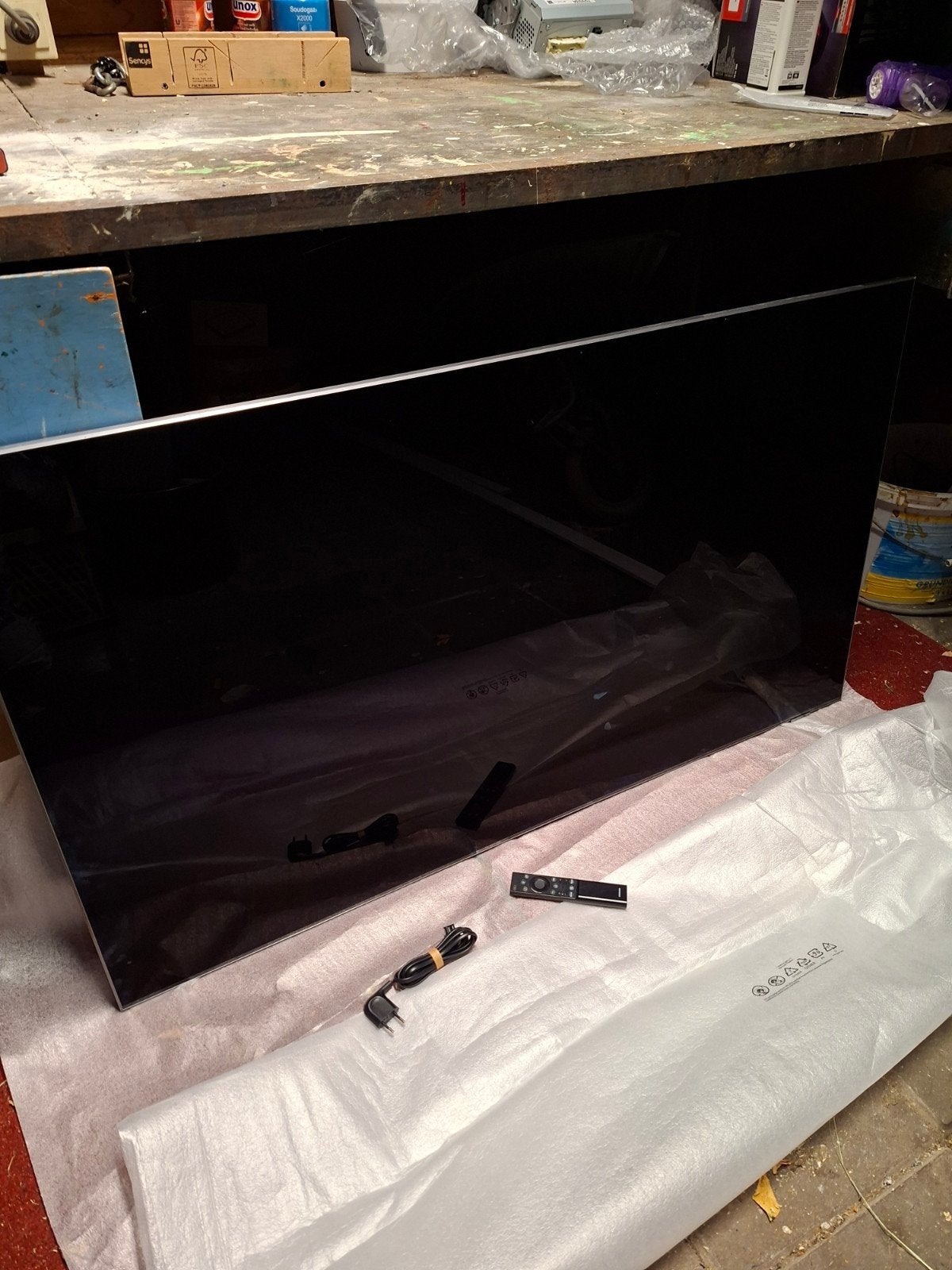 samsung 55 inch. met schermschade, Audio, Tv en Foto, Ophalen, 100 cm of meer, 50 Hz, Samsung